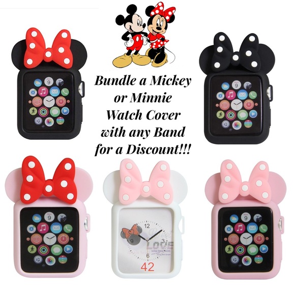 Mickey Mouse Silicone Watchband for Apple - Picture 15 of 16